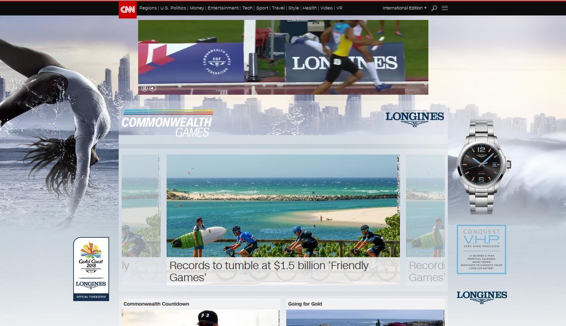 Longines partners with CNN for Commonwealth Games campaign