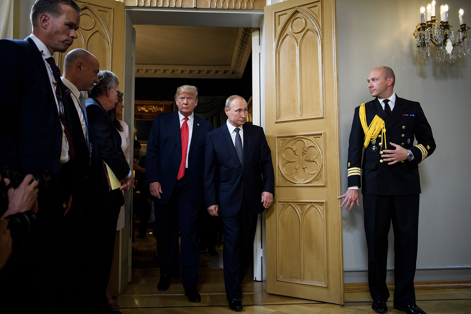 In Pictures Trump Meets With Putin