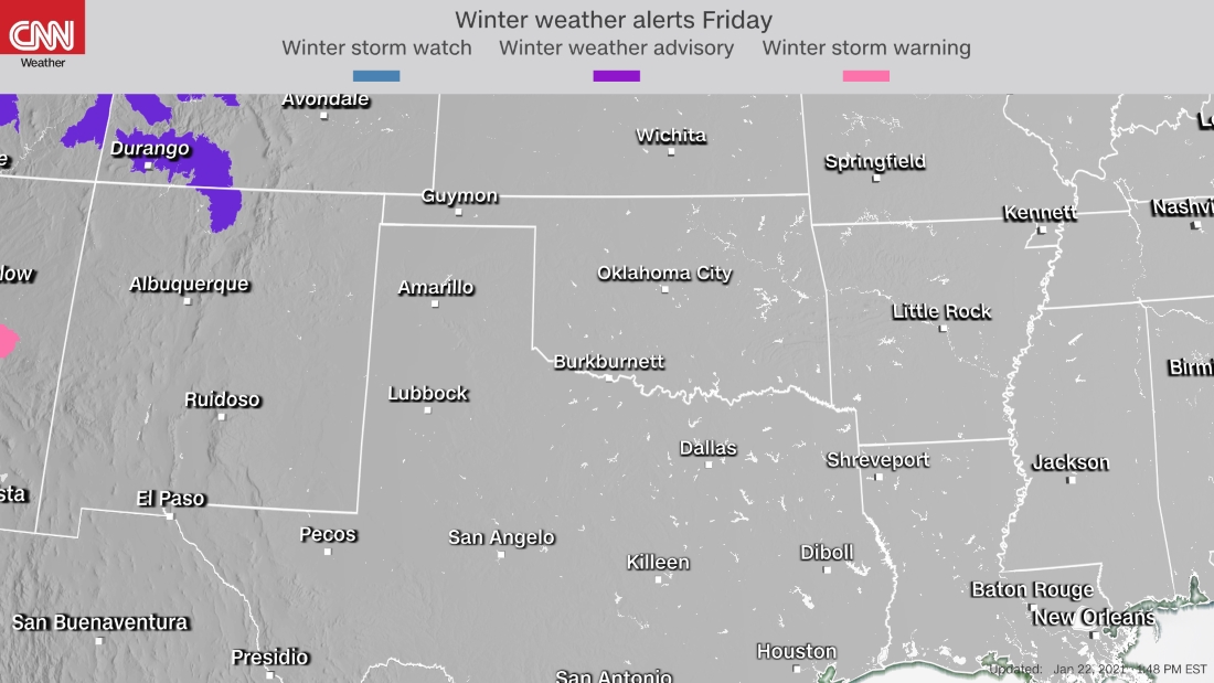 Cnn Storm Tracker Winter Watch And Warnings
