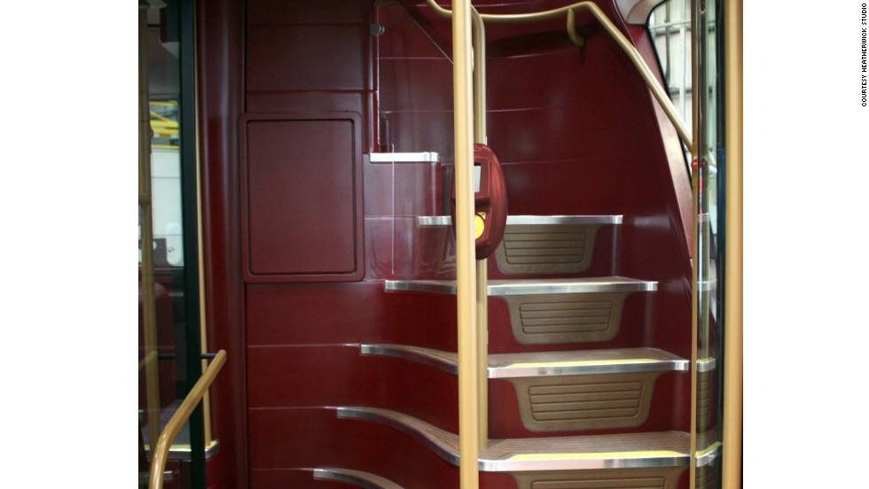 The deep-red colours are also similar to the old London Routemaster colour scheme.