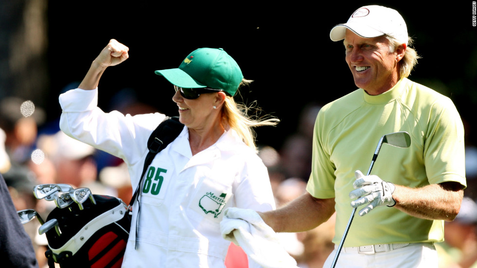 A third entry to the list for Evert, whose romance and susbsequent marriage to Australian golfer Greg Norman -- known as the &quot;The Great White Shark&quot; -- captured headlines in 1998. Evert even caddied for the two-time British Open winner at the Masters during a par-three tournament. The couple split 15 months after their wedding.