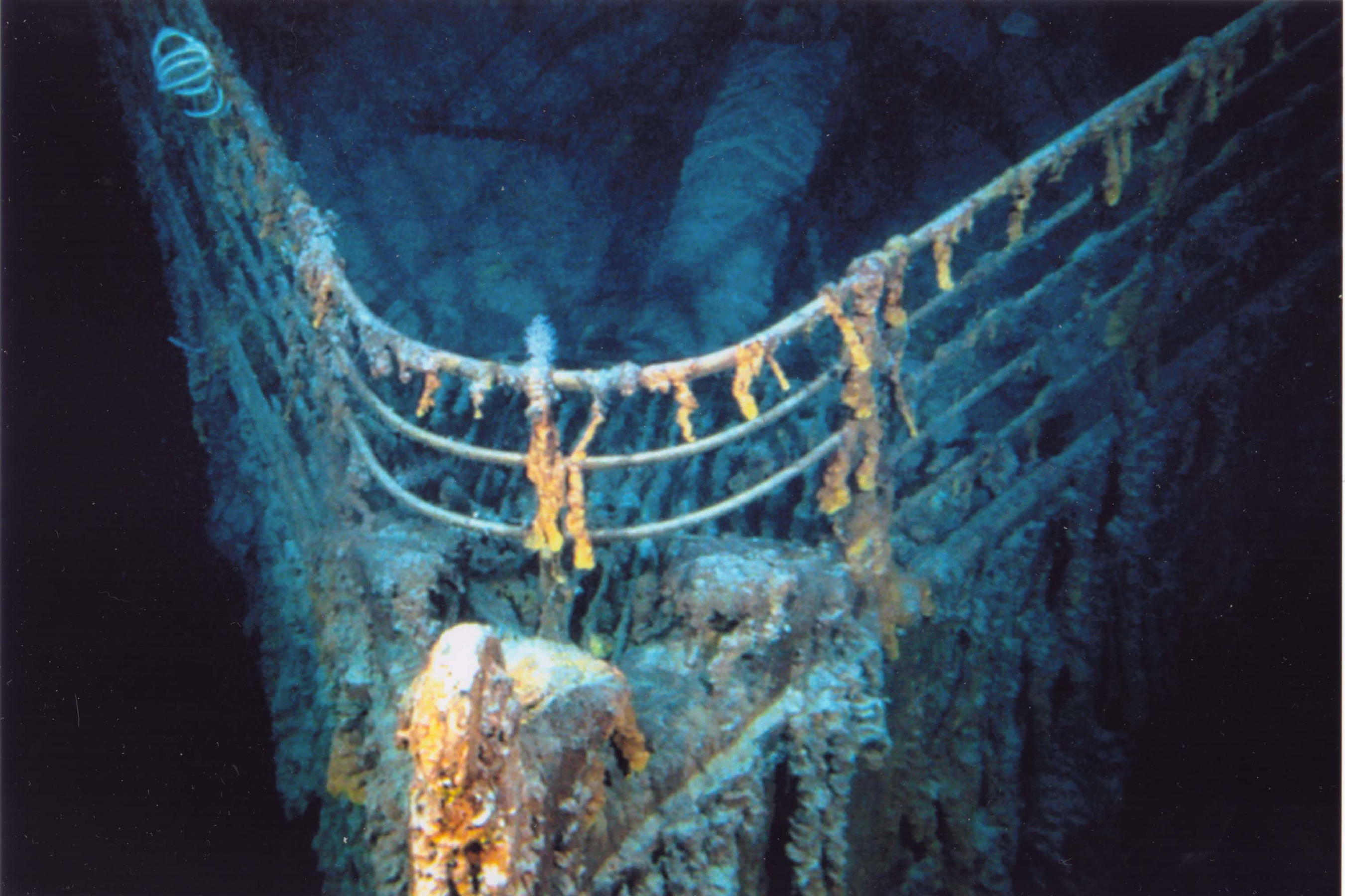 Титаник в реальной жизни под водой