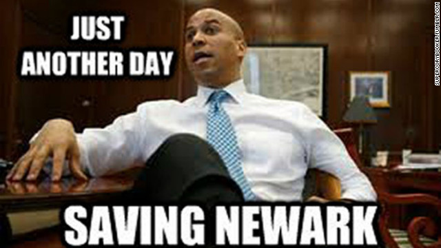 Super Mayor Cory Booker Gets Memed Cnn 2510