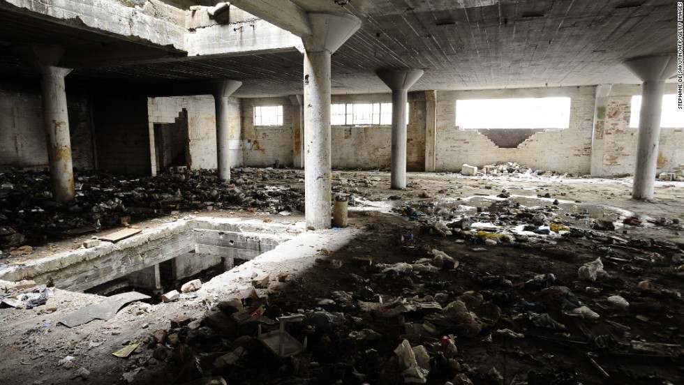The inside of a derelict building facing renovation in central Johannesburg. When business deserted the city center in the 1990s, squatters took over. The buildings are gradually being reclaimed as companies return.