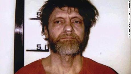 Unabomber Ted Kaczynski mugshot in April 1996. 