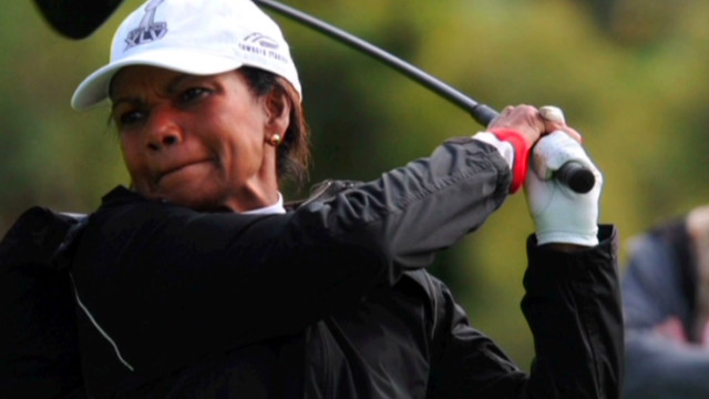 Condi Rice makes history at Augusta