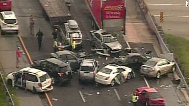 52 Hurt In Multiple Vehicle Pileup On I 75 In Florida Cnn