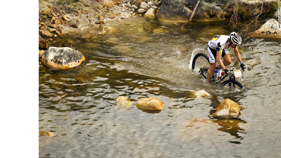 The Cape Epic in South Africa is one of the most famous mountain bike races in the world with teams of two competing over 966km of terrain over six stages with massive climbs and daunting terrain.