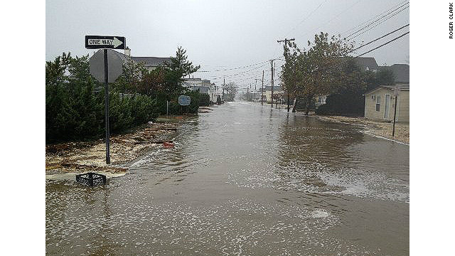 New Jersey barrier island flooding