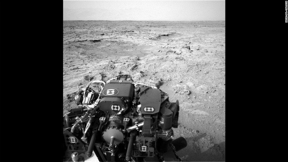 The Mars rover Curiosity recorded this view from its left navigation camera after an 83-foot eastward drive on November 18, 2012. The view is toward &quot;Yellowknife Bay&quot; in the &quot;Glenelg&quot; area of Gale Crater.  