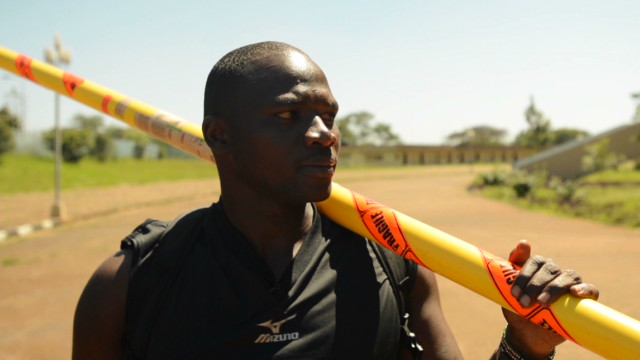 Kenya javelin thrower learns via YouTube