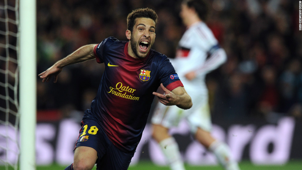 Jordi Alba added a fourth in stoppage time as Barcelona became the first team to overturn a two-goal first leg deficit without an away goal in the history of the competition.