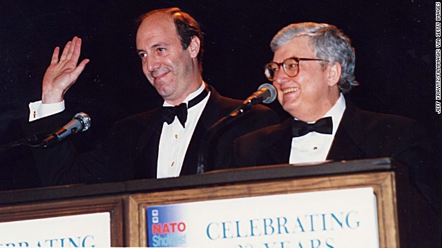 Gene Siskel and Roger Ebert  (Photo by Jeff Kravitz/FilmMagic) 1994 ShoWest