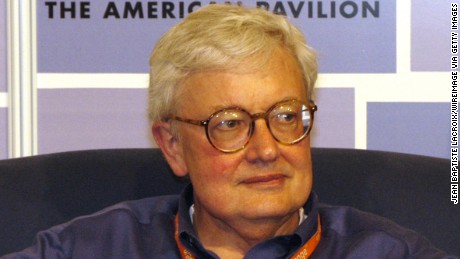 Roger Ebert during 2003 Cannes Film Festival - Roundtable with Roger Ebert at the American Pavilion at The American Pavilion in Cannes, France. (Photo by Jean Baptiste Lacroix/WireImage)