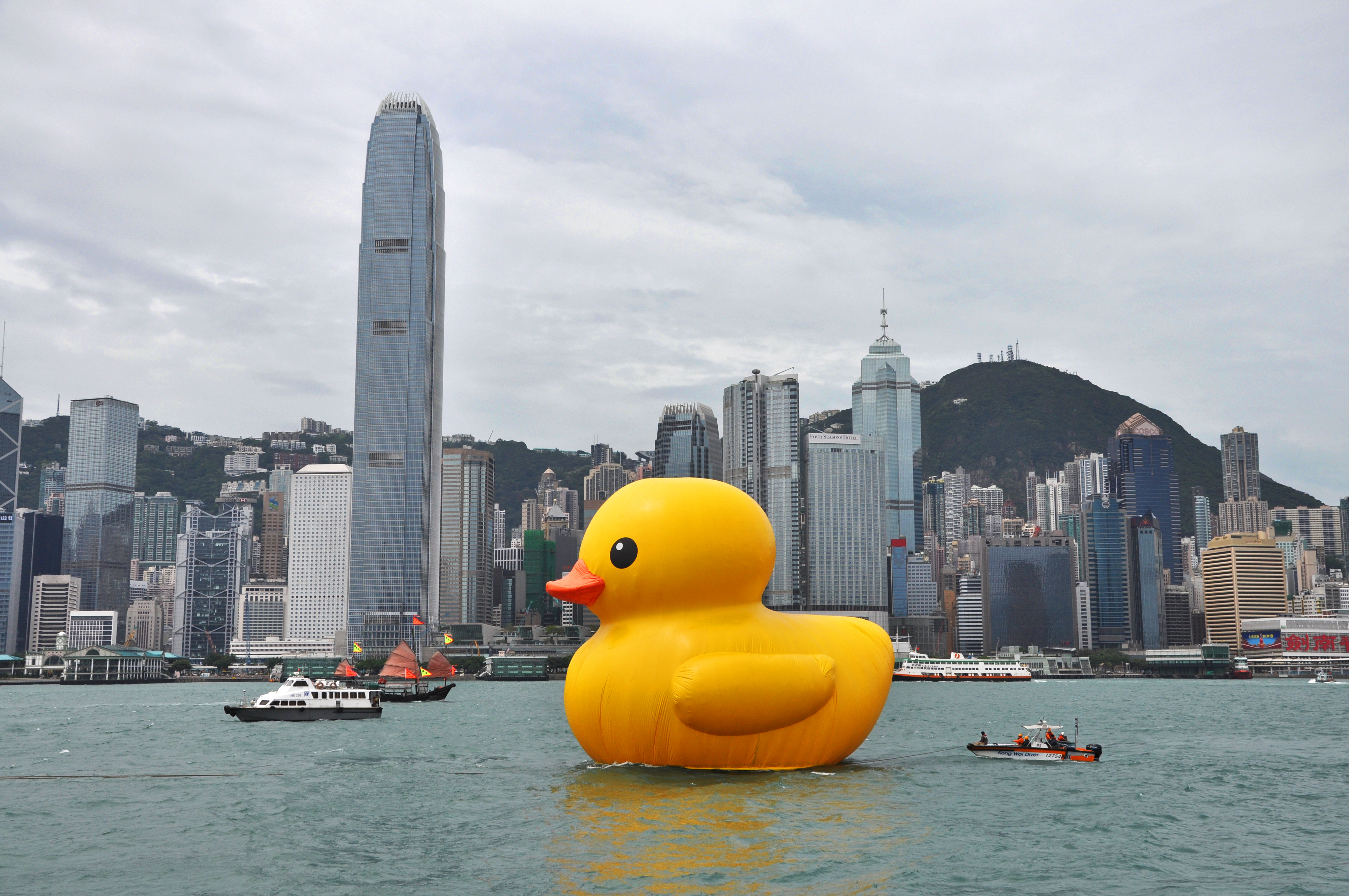 large yellow rubber duck