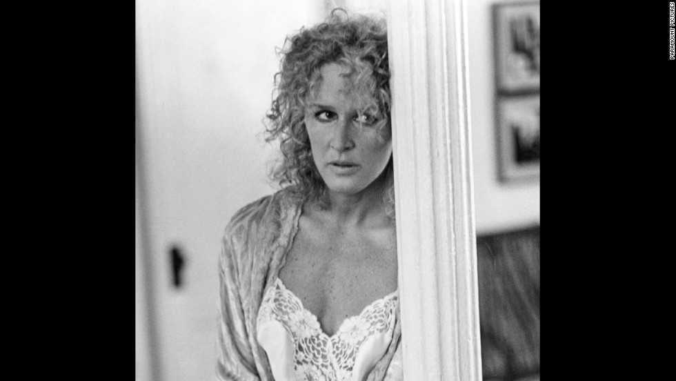 It's a wonder that extramarital affairs haven't been drastically reduced since 1987's "Fatal Attraction," in which Glenn Close plays a one-night-stand turned horror-show named Alex Forrest. She teaches Michael Douglas' unfaithful Dan Gallagher (and one poor, helpless bunny) a lesson on infidelity that we haven't forgotten.