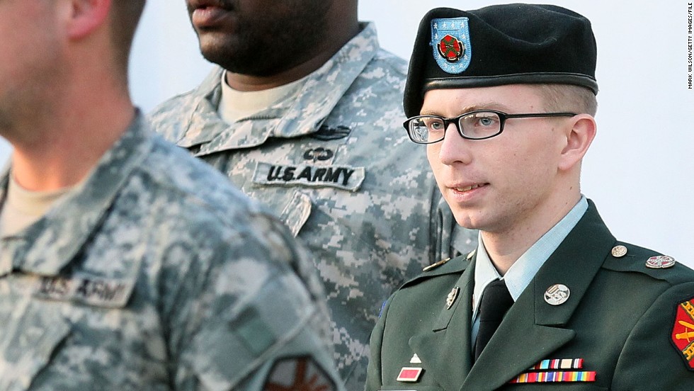 Army Pvt. Bradley Manning was convicted July 30 of stealing and disseminating 750,000 pages of classified documents and videos to WikiLeaks, and the counts against him included violations of the Espionage Act. He was found guilty of 20 of the 22 charges but acquitted of the most serious charge -- aiding the enemy. Manning &lt;a href=&quot;http://www.cnn.com/2013/08/21/us/bradley-manning-sentencing/index.html&quot;&gt;was sentenced to 35 years in military prison&lt;/a&gt; in 2013.