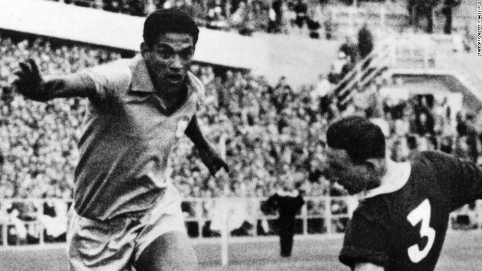 Most football fans would say Argentina&#39;s Diego Maradona is the only player who can rival Pele for the title of greatest ever. In Brazil, however, Garrincha is regarded as the only player who comes close to the great man. The tricky winger was a key part of Brazil&#39;s World Cup triumphs in 1958 and 1962. Sadly,  Garrincha struggled with alcohol problems and died of liver cirrhosis aged 49.