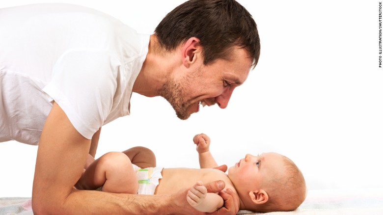 A key to happiness for dads? Being present with newborns