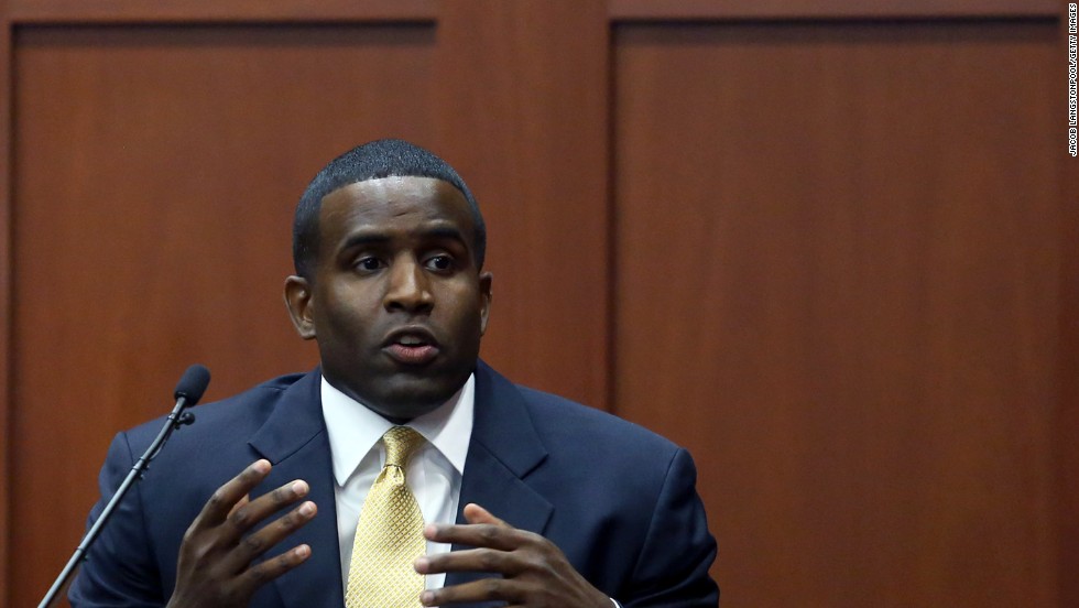 Alexis Carter, a military prosecutor, testifies during the trial on July 3.  Carter taught a criminal litigation class that Zimmerman completed, and testified that the class included extensive coverage of Florida&#39;s self-defense laws.