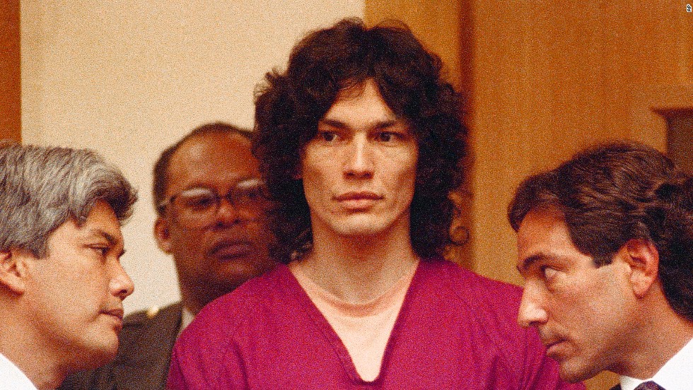 Richard Ramirez, also known as the Night Stalker, was convicted of 13 murders and sentenced to death in California in 1989. The self-proclaimed devil worshiper found his victims in quiet neighborhoods and entered their homes through unlocked windows and doors.