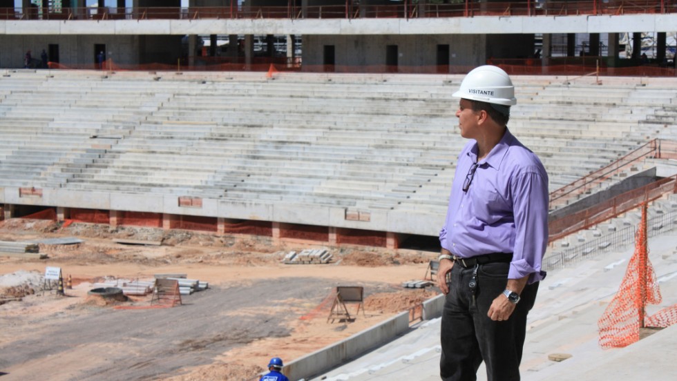 Miguel Capobiango Neto, the man who is overseeing the World Cup preparations for the city of Manaus.