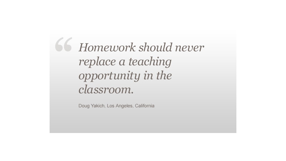 students should have less homework