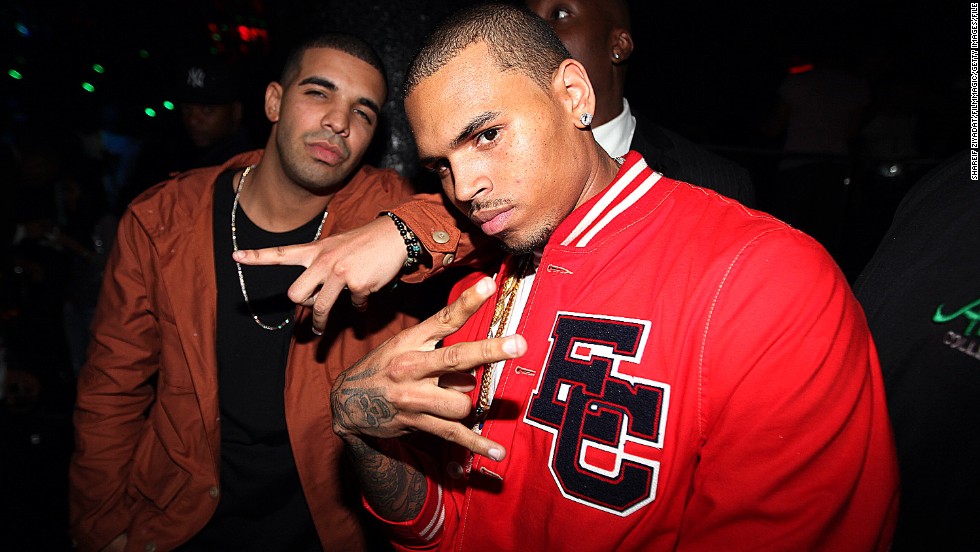 &lt;strong&gt;June 2012: &lt;/strong&gt;&lt;a href=&quot;http://www.cnn.com/2012/06/27/showbiz/drake-chris-brown-bout/index.html&quot;&gt;A fight allegedly between Drake and Brown and their entourages broke out&lt;/a&gt; at a New York nightclub on June 14. Brown said he was a victim. The melee left Brown with a nasty gash on his chin and fueled rumors that it started because of an argument about Rihanna, whom both men have dated. Here Drake, left, and Brown hang out in New York in August 2010.