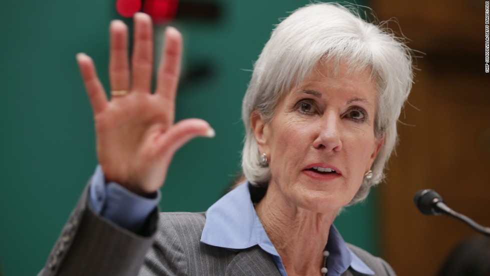Kathleen Sebelius testifies as HHS Secretary before the House Energy and Commerce Committee in 2013. 
