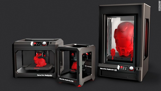 MakerBot unveiled three new 3D printers at the Consumer Electronics Show in Las Vegas on Monday.