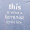Cherie Blair feminist shirt
