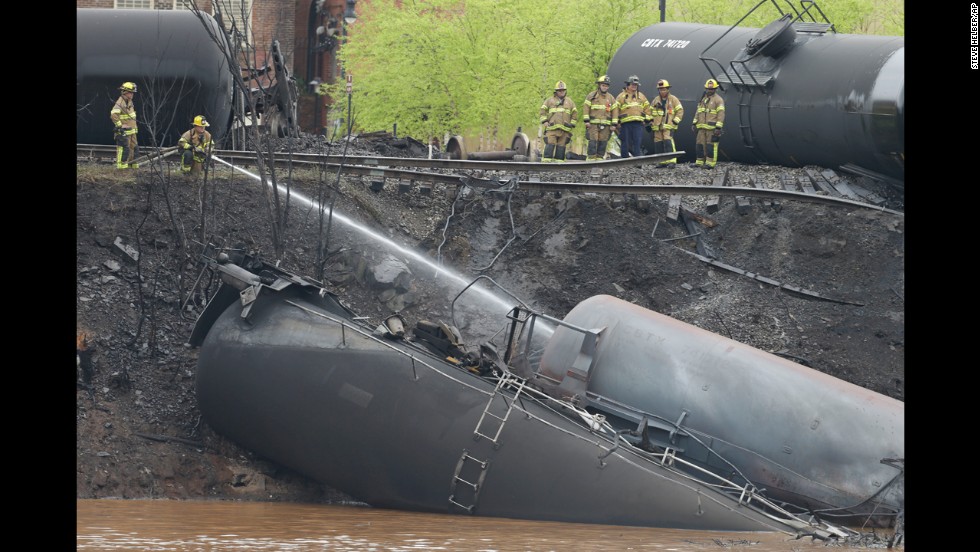 Oil Tank Cars Derail, Burn In Virginia - CNN