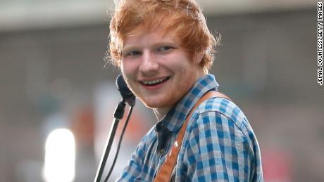 Ed Sheeran grooves on the &quot;Today&quot; show on July 4. 