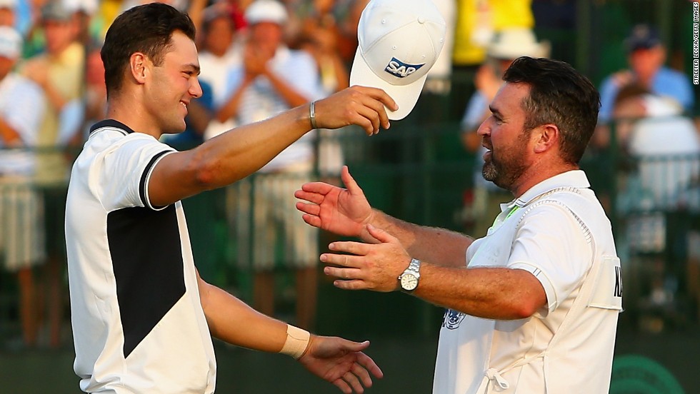 Martin Kaymer embraces caddie Craig Connelly after winning this year's U.S. Open. Research from Loughborough University underlined four pillars of a player/caddie relationship: closeness, including trust and respect, commitment, being complementary as well as open, and co-orientation, which hinges on shared knowledge and understanding.