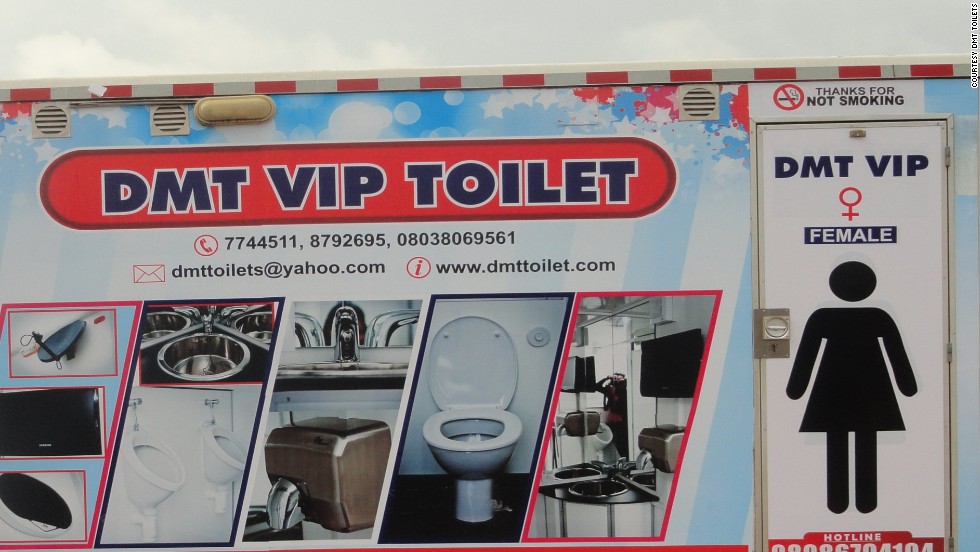 &lt;strong&gt;DMT Toilets&lt;/strong&gt;&lt;br /&gt;&lt;br /&gt;When Isaac Durojaiye worked as a security expert, he was asked to procure mobile toilets for a lavish wedding organised by his boss. This gave him the idea to develop it into a business, DMT Toilets, which is today run by CEO Caje Oleforo. &lt;br /&gt;&lt;br /&gt;&quot;Mobile toilets have become a status symbol,&quot; says Oleforo, &quot;You cannot imagine a wedding without them anymore.&quot; Marriage celebrations account for about 40% of DMT&#39;s revenue, and the exterior of the units is often decorated with pictures of the happy couple. &lt;br /&gt;&lt;br /&gt;For those who want something extra special, the company offers a range of VIP toilets equipped with red carpets, flat screen TVs, air-conditioning, mp3 players and plush interiors, costing between $900 and $2,700.&lt;br /&gt;