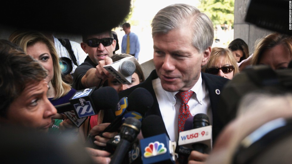 Former Virginia Gov. Bob McDonnell arrives at his corruption trial in Richmond, Virginia, in September 2015. A jury convicted McDonnell and his wife, Maureen, derailing the political ambitions of the one-time rising star in the Republican Party. McDonnell, who was sentenced to two years in prison, has asked the Supreme Court to reverse his conviction. The high court &lt;a href=&quot;http://www.cnn.com/2016/04/27/politics/supreme-court-bob-mcdonnell/&quot; target=&quot;_blank&quot;&gt;heard his challenge&lt;/a&gt; in April.