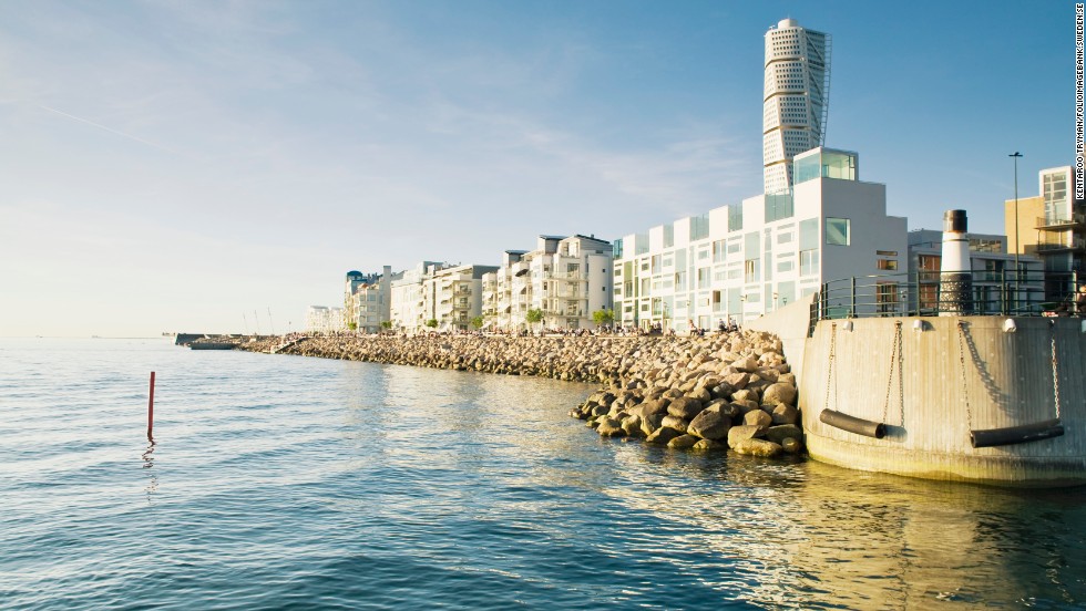 The Western Harbour in the city of Malmo is home to some of the most energy efficient houses in Sweden.