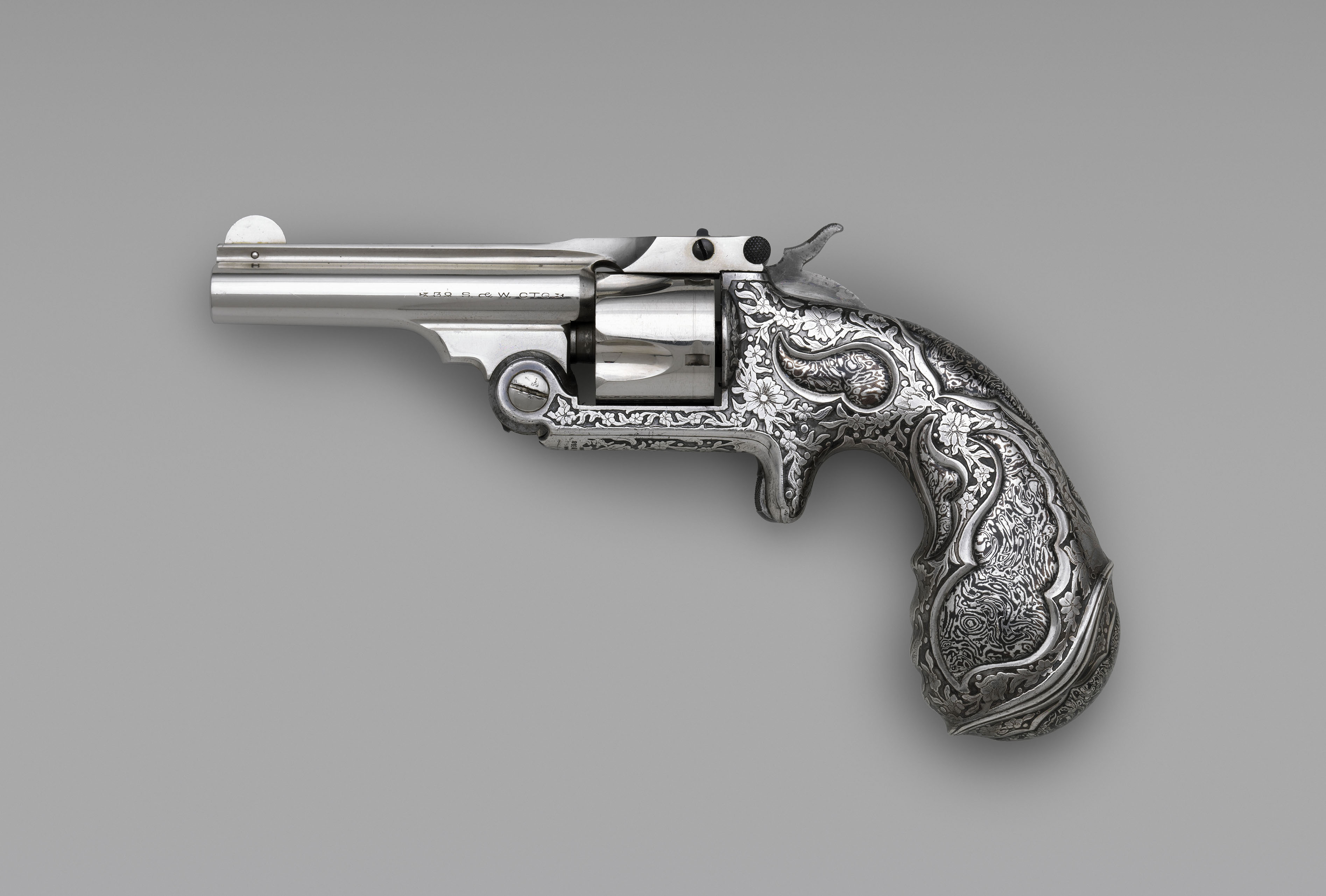 silver pistol