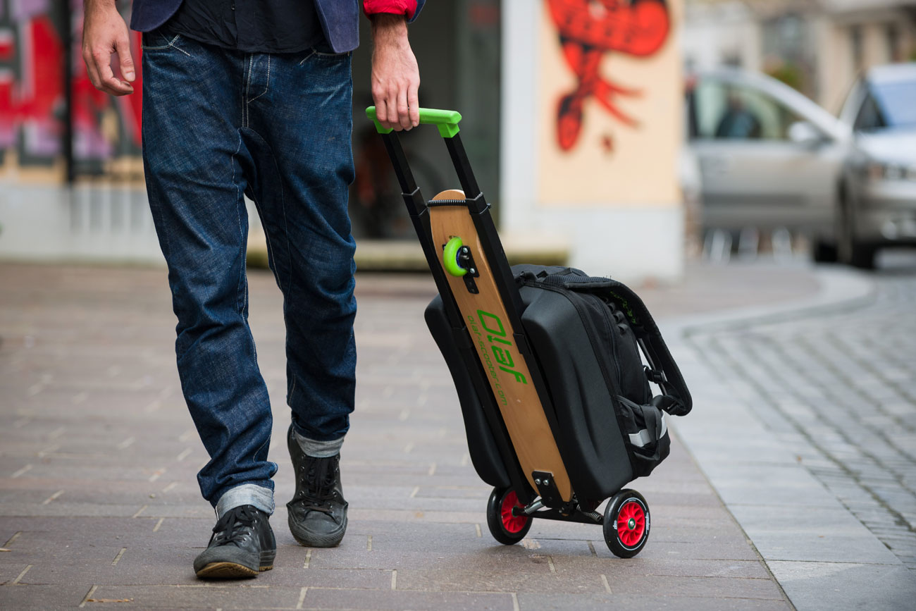 airport scooter suitcase