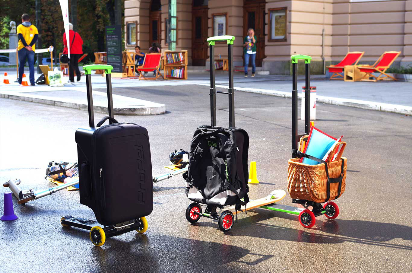 suitcase scooters