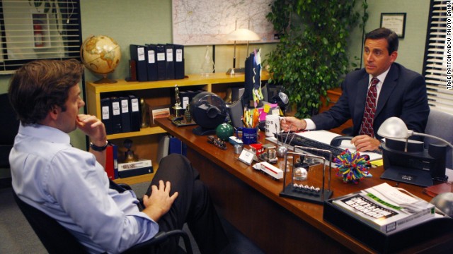 John Krasinski and Steve Carell in &#39;The Office.&#39; (Trae Patton/NBCU Photo Bank)