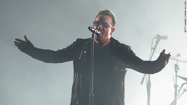 Bono performs on stage during the MTV EMA&#39;s 2014 at The Hydro on November 9 in Glasgow, Scotland. 