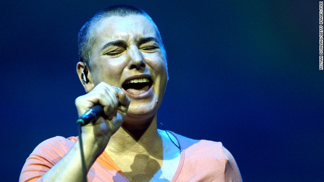 BYRON BAY, AUSTRALIA - MARCH 21: Sinead O&#39;Connor performs on stage during day two of the East Coast Blues &amp; Roots Festival on March 21, 2008 in Byron Bay, Australia. (Photo by Kristian Dowling/Getty Images).