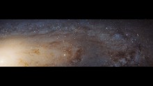 This is the largest Hubble Space Telescope image ever assembled. It's a portion of the galaxy next door, Andromeda (M31).