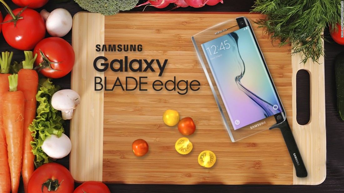 Samsung unveiled its &lt;a href=&quot;http://global.samsungtomorrow.com/galaxy-blade-edge-chefs-edition/&quot; target=&quot;_blank&quot;&gt;Galaxy BLADE edge&lt;/a&gt;, &quot;the world&#39;s first smart knife with smartphone capabilities.&quot; The promotional copy reads, &quot;for a more premium look, choose the premium mammoth tusk ivory inlay edition, made from real mammoth tusk, found beneath the surface of the North Sea.&quot;&lt;br /&gt;