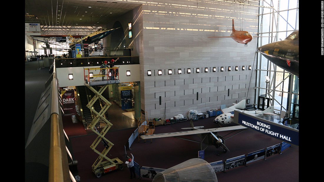 &lt;a href=&quot;http://blog.nasm.si.edu/behind-the-scenes/wonder-womans-invisible-jet/&quot; target=&quot;_blank&quot;&gt;The Smithsonian&#39;s National Air and Space Museum&lt;/a&gt; moved the Spirit of St. Louis and SpaceShipOne to display Wonder Woman&#39;s invisible plane in the museum&#39;s Boeing Milestones of Flight Hall.