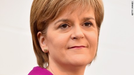 Scotland&#39;s First Minister Nicola Sturgeon on April 7, 2015 in Livingston, Scotland.