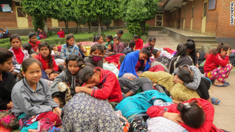Children on the grounds of Maiti Nepal in Kathmandu.  The organization is led by 2010 CNN Hero of the Year Anuradha Koirala.