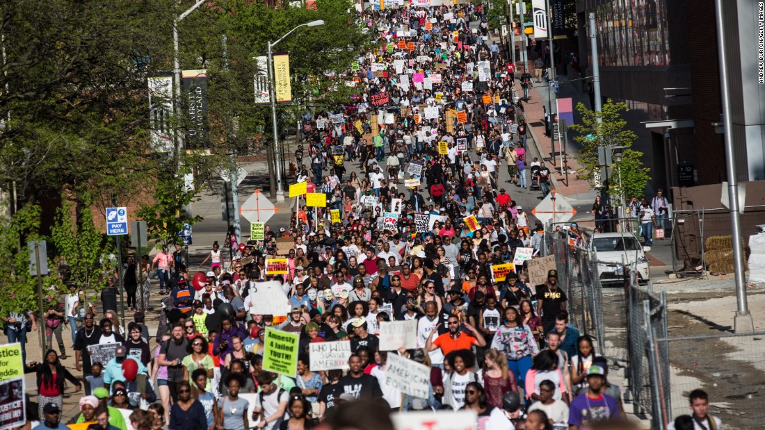 Baltimore protests largely peaceful CNN