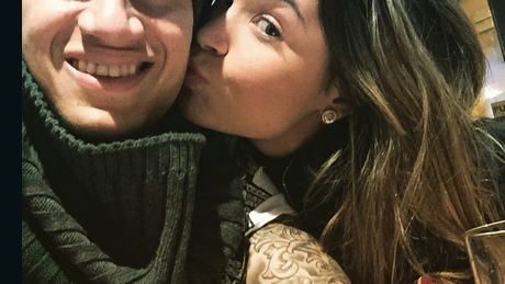 Coutinho with his wife Aine.